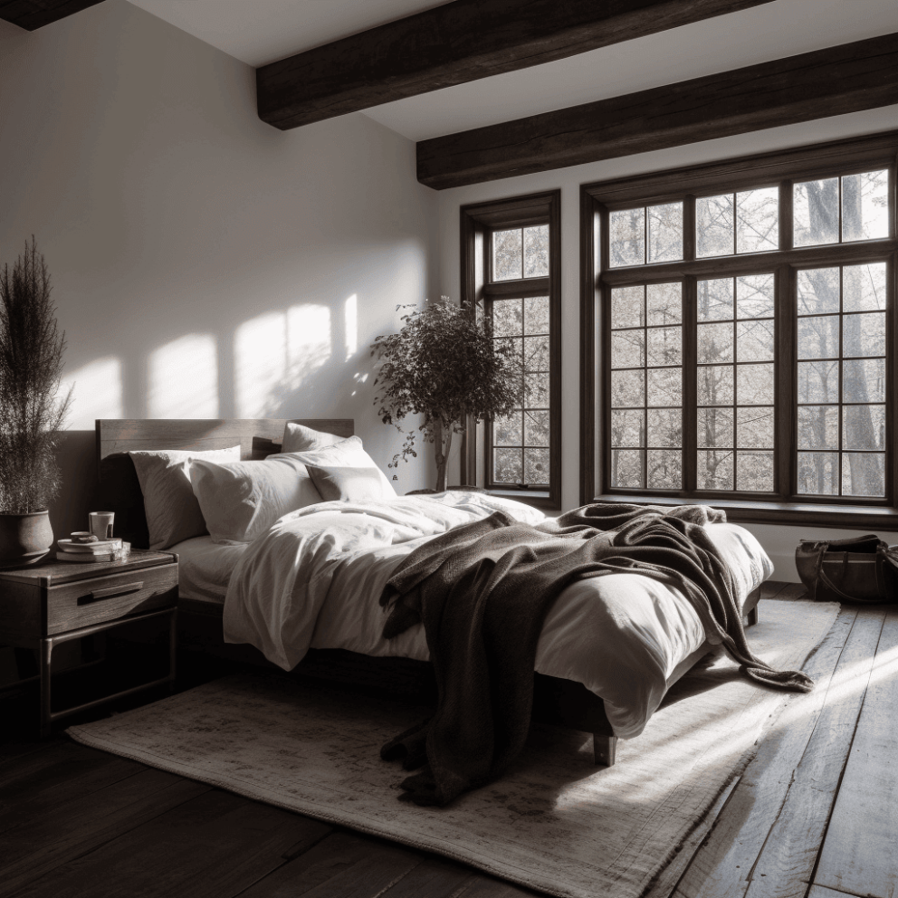 Black and Silver Bedroom Design