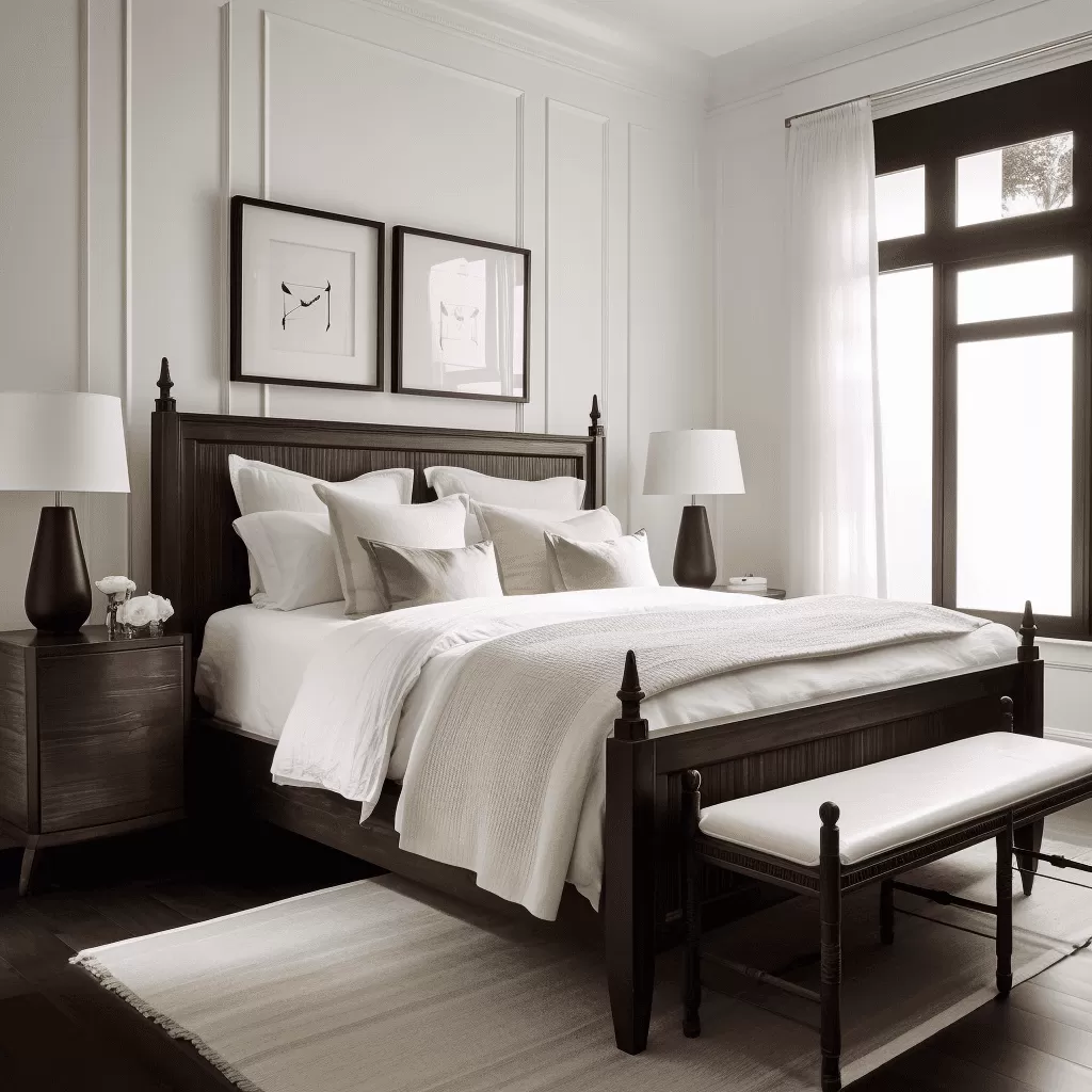 dark brown wood bedroom ideas
