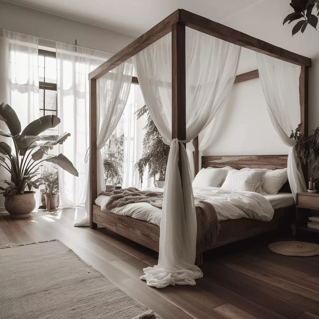 dark wood bedroom decor