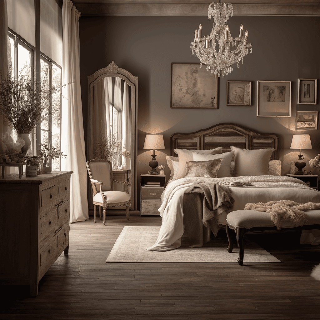 Dark Wood Bedroom Design