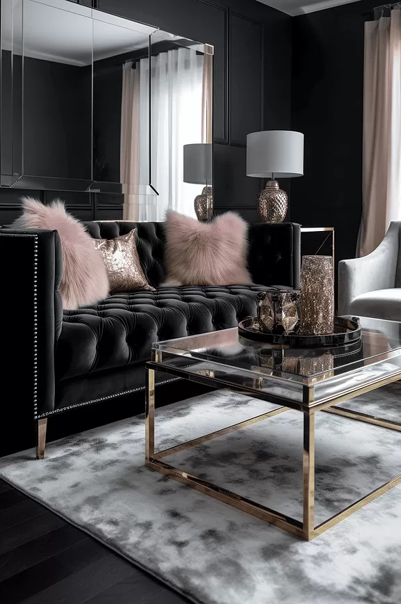 glam decor on a budget