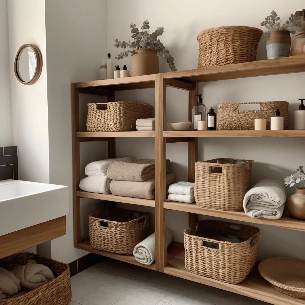 farmhouse rustic bathroom decor