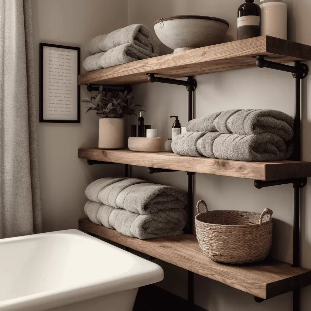 farmhouse rustic bathroom floor tile ideas