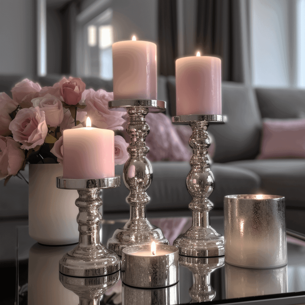 glam decor on a budget at home