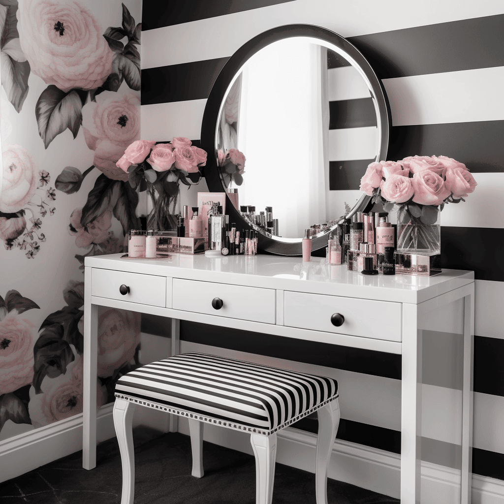 glam makeup room ideas for small room