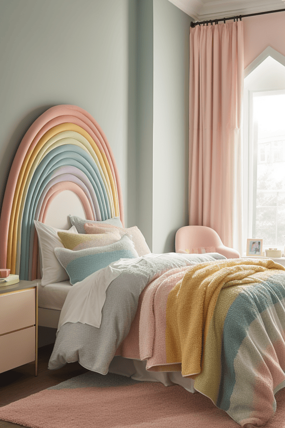 little girl bedroom ideas rainbow