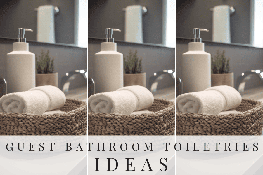 guest bathroom toiletries ideas