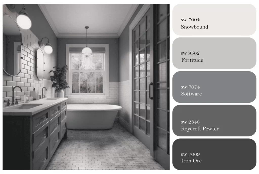 bathroom color schemes calming bathroom colors