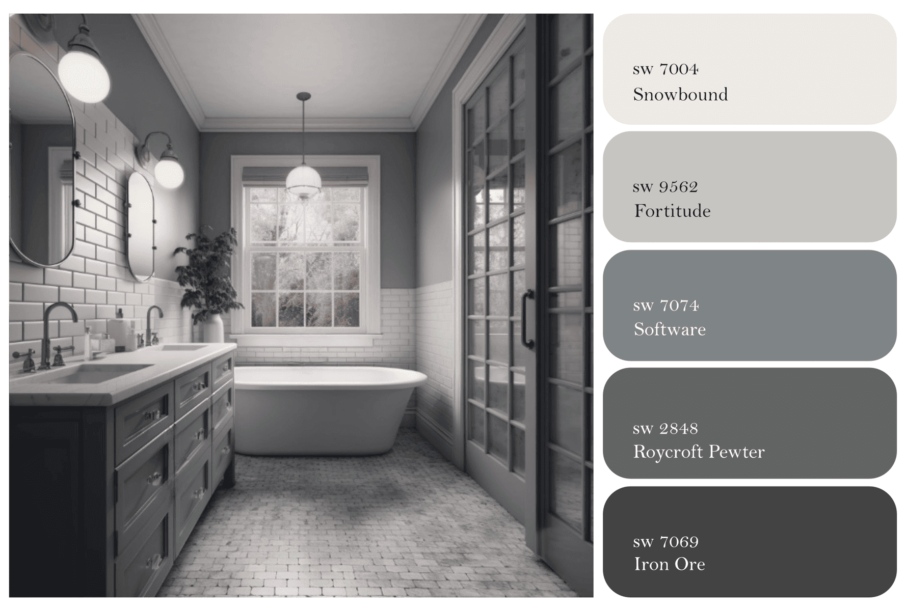 16 Gorgeous Bathroom Color Schemes That Will Instantly Relax You