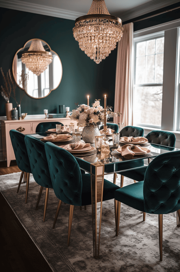glam dining room ideas