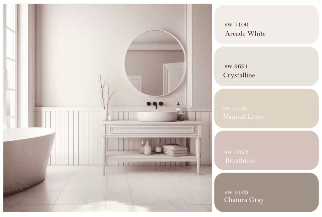bathroom color schemes windowless bathroom paint colors
