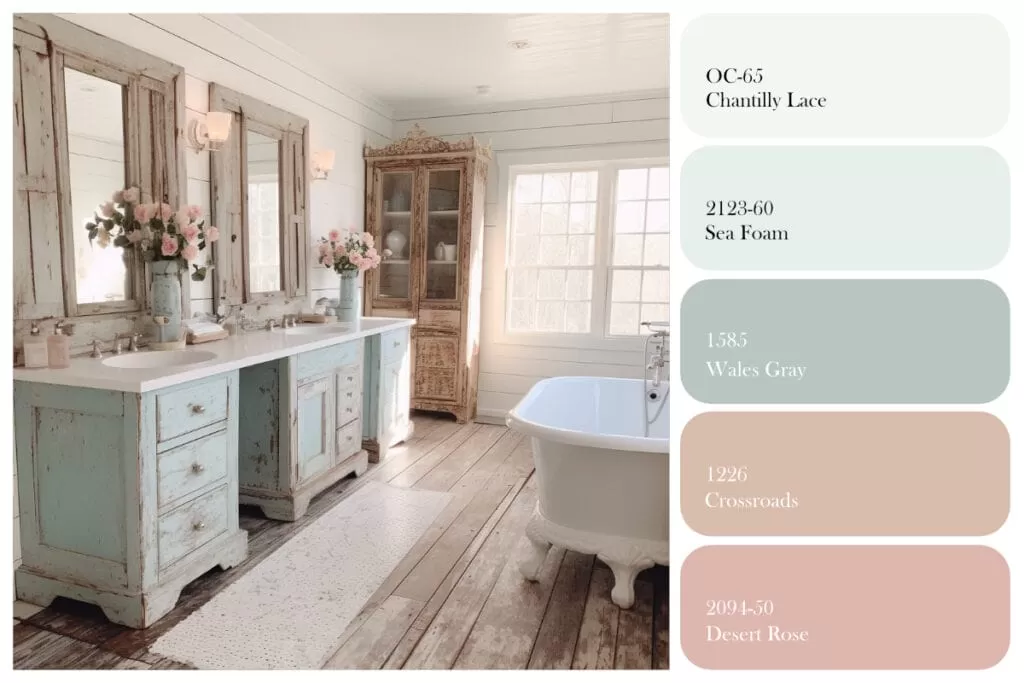 farmhouse bathroom colors farmhouse bathroom walls