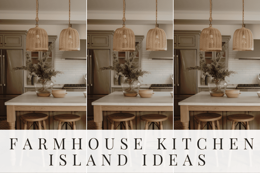 farmhouse kitchen island with seating