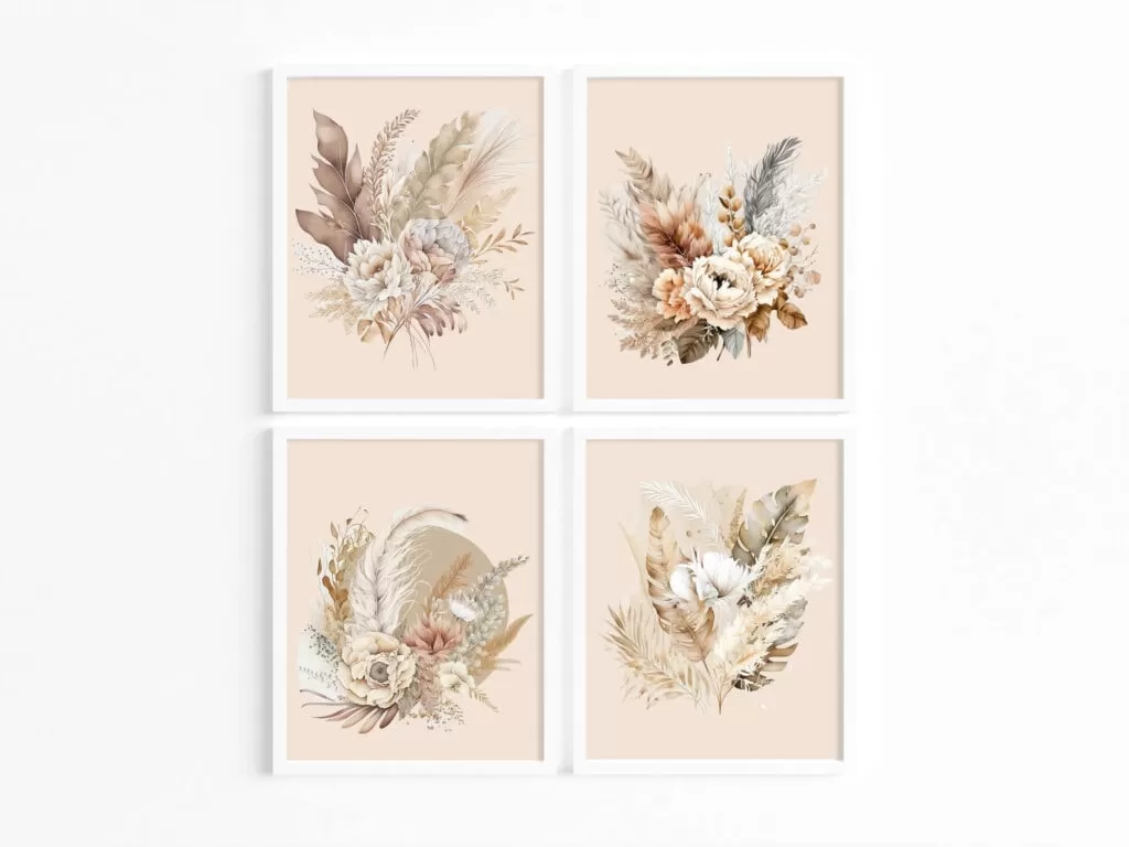 printable flower art flower printable art etsy