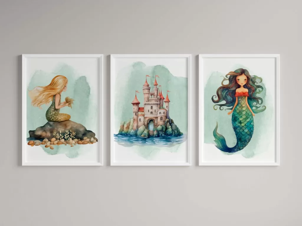 large mermaid wall art large mermaid wall art