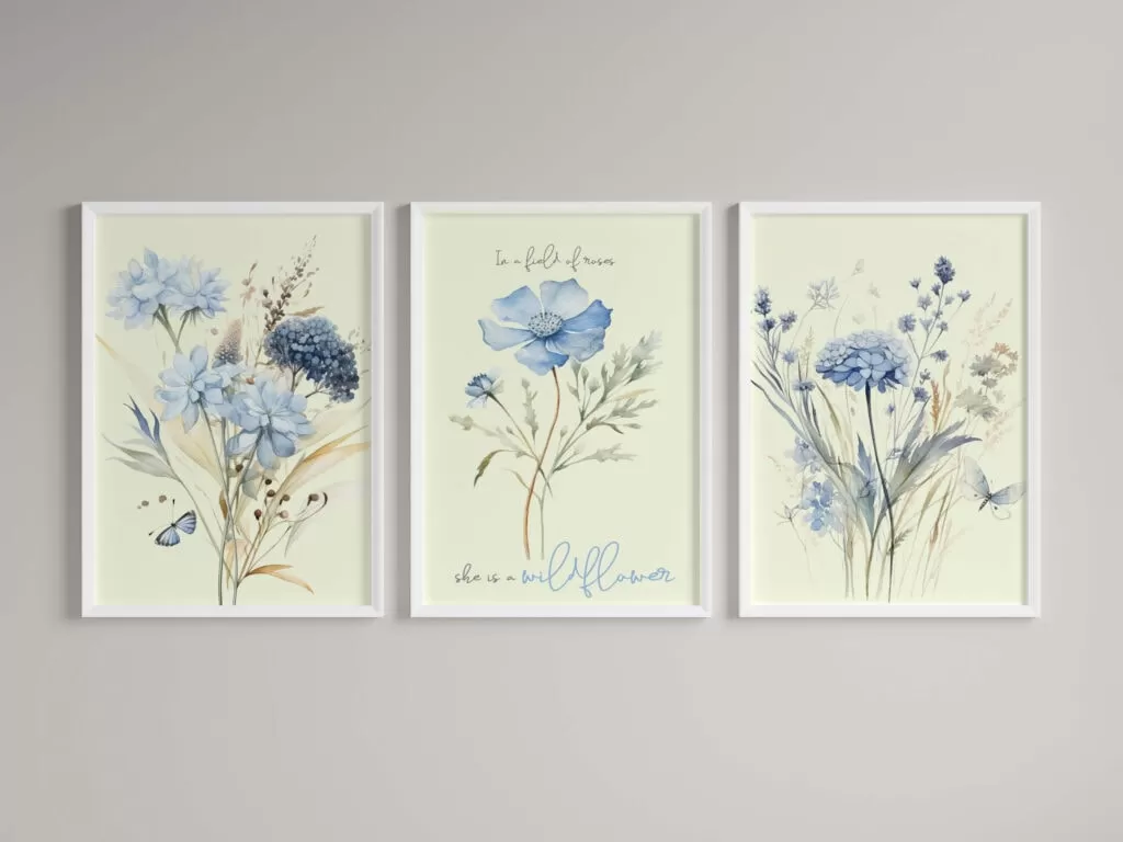 printable flower art printable flower wall art