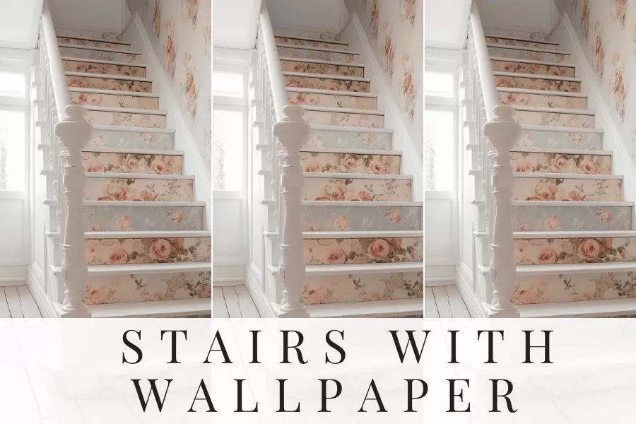 stairs with wallpaper stairs with wallpaper