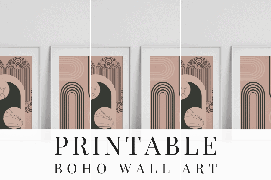 printable boho wall art