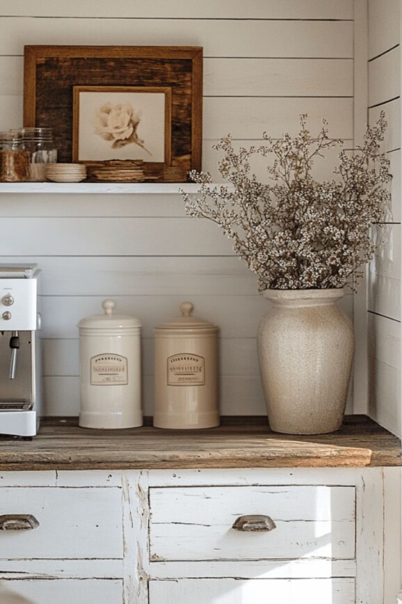 farmhouse coffee bar ideas