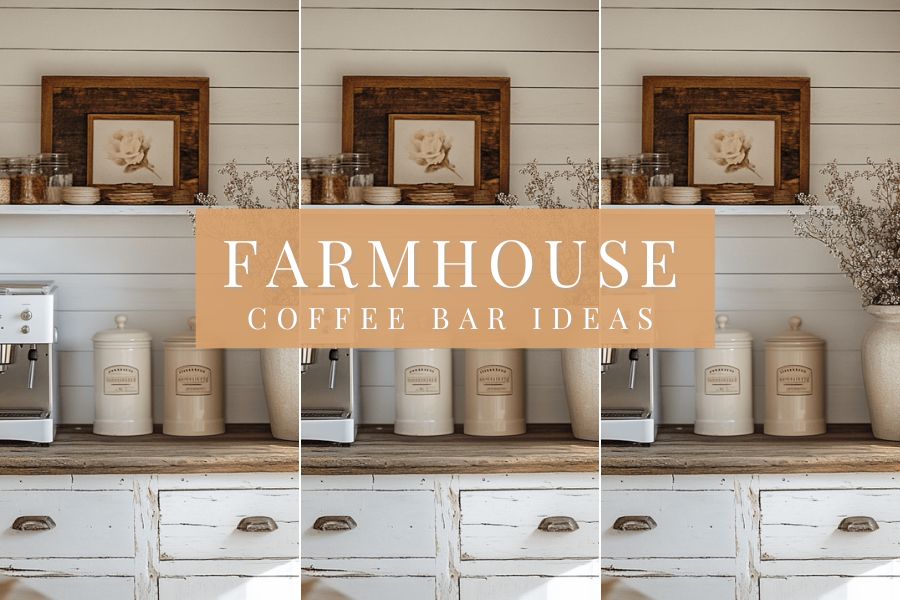 farmhouse coffee bar ideas