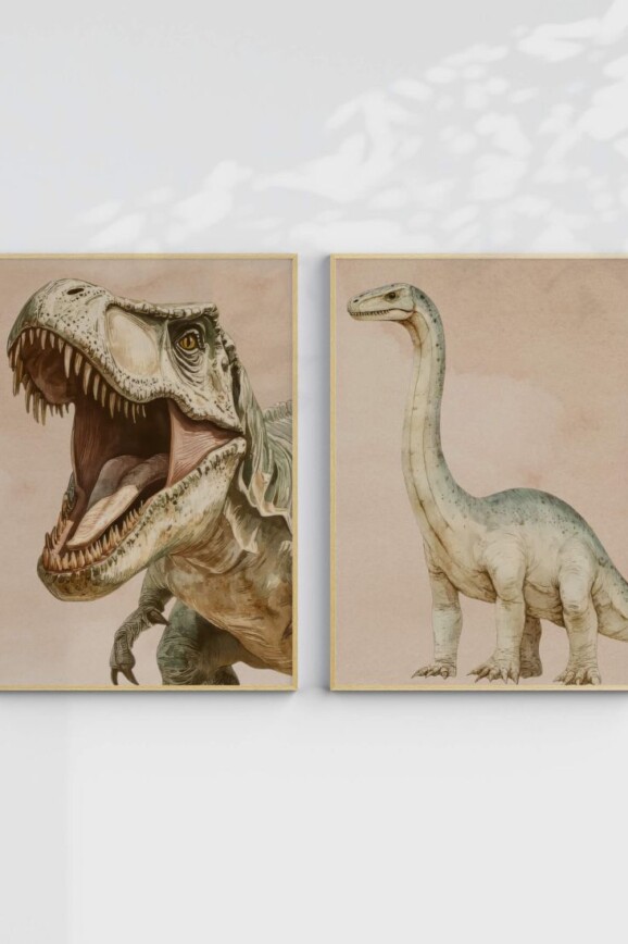 free printable dinosaur wall art