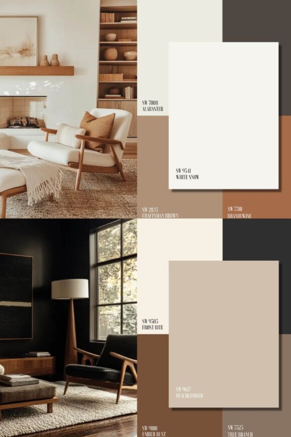 whole house color palette sherwin williams