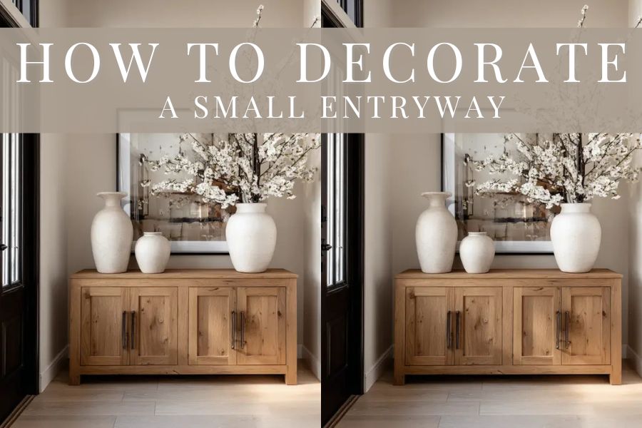how to decorate a small entryway