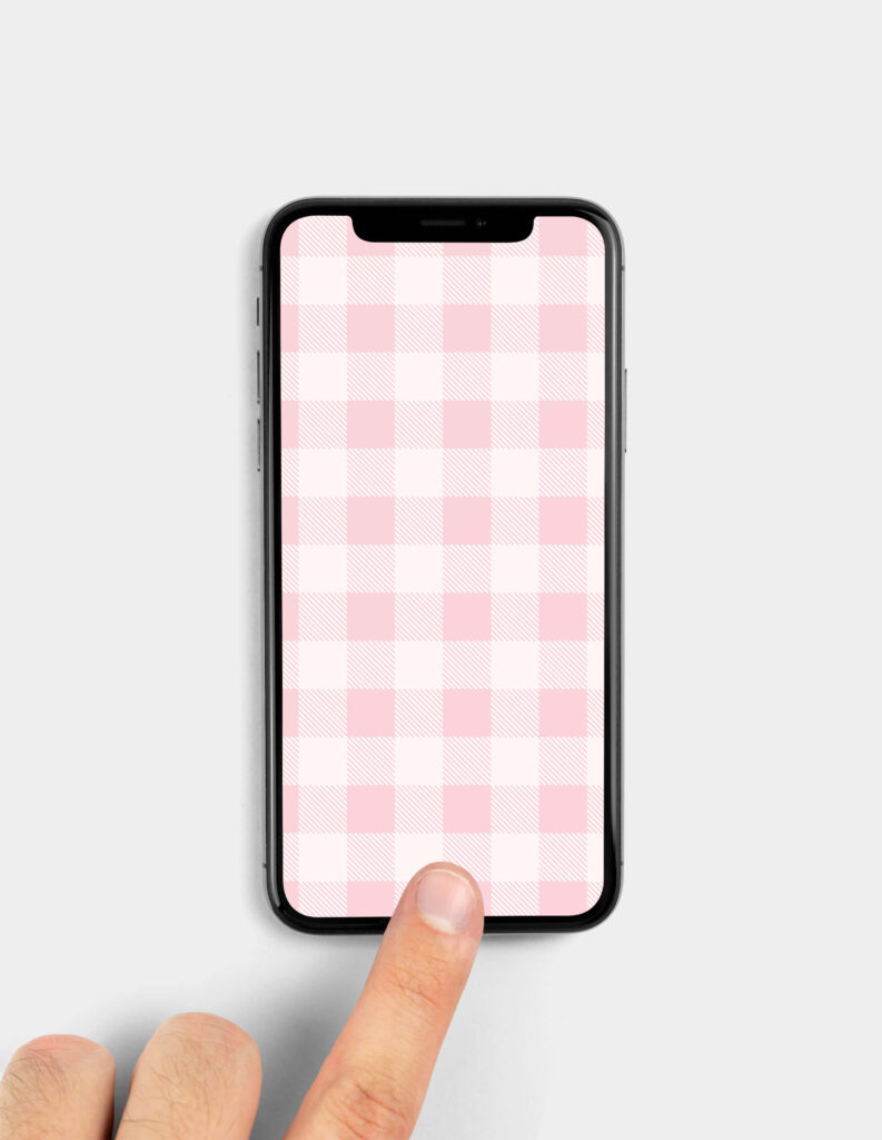 pink gingham wallpaper iphone