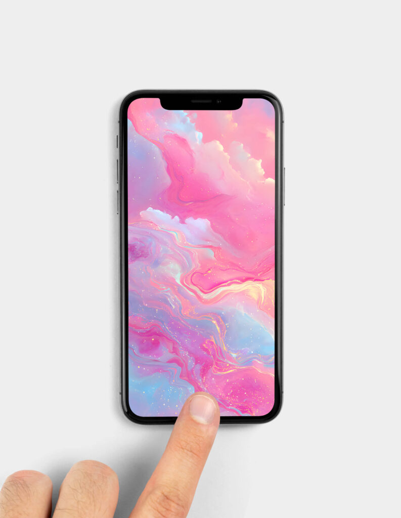 pink and blue wallpaper 4k